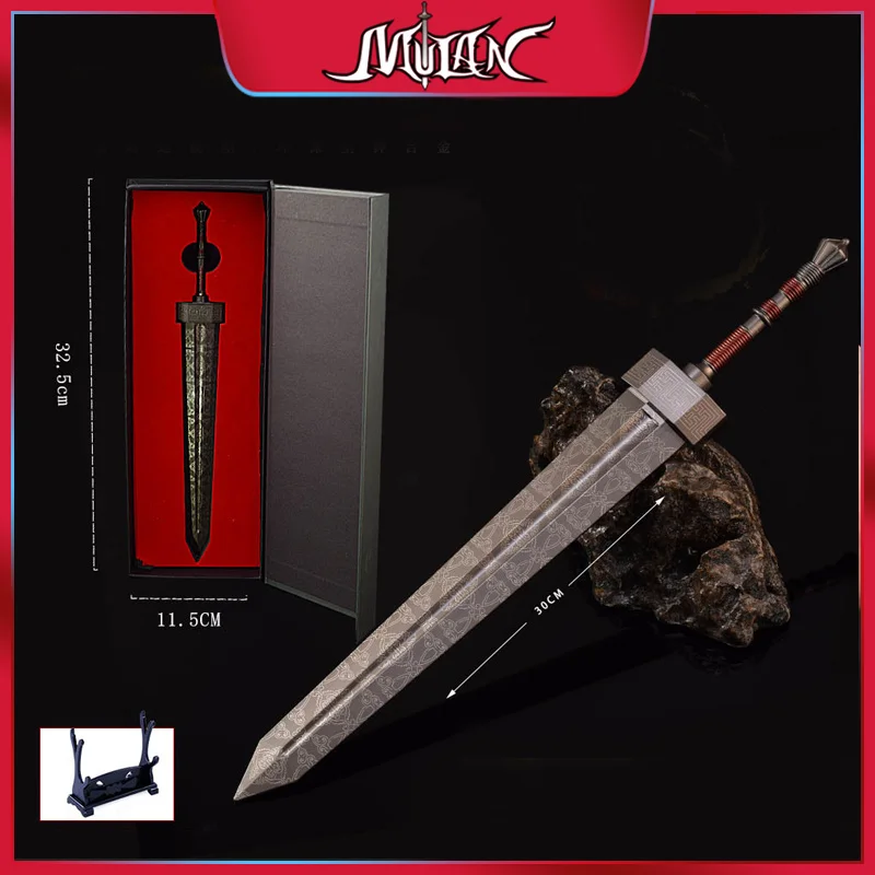 30 см/11 81 дюйма эльденс величественное оружие меч дамасский узор катана