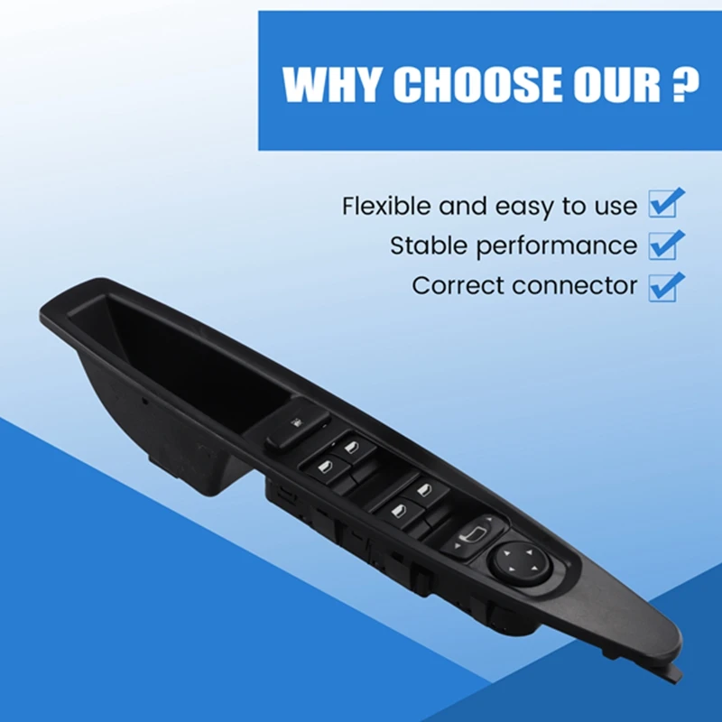 6554HA Переключатель управления стеклоподъемником автомобиля для Citroen C4 2004-2010 6554.HA