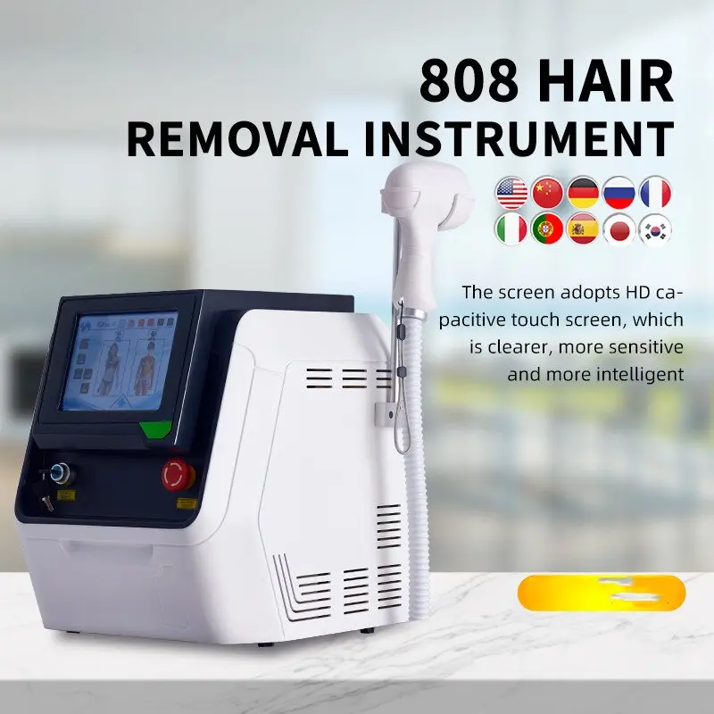 

2023 New 2000W Laser-Machine Hair Removal Three Waves 755 808 1064nm Ice Platinum Diode Painless Permanent Hair Removal / Salon