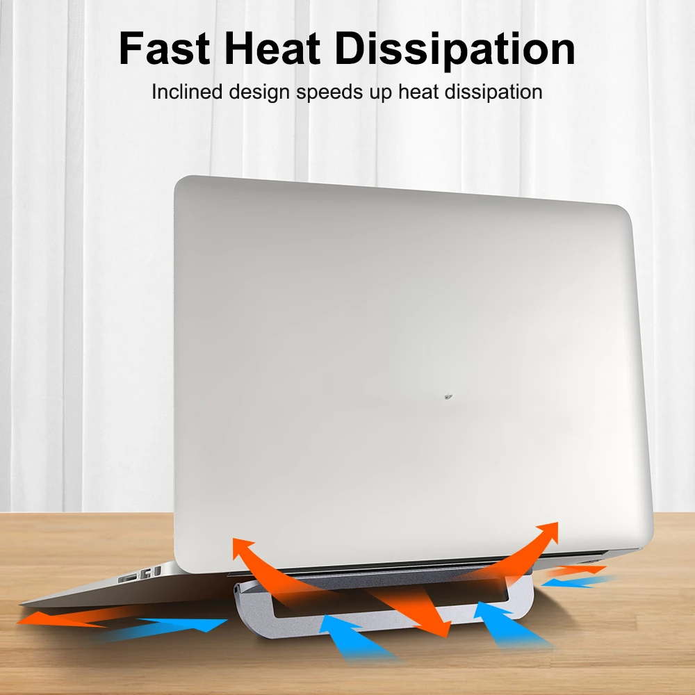 

Laptop Stand for MacBook Air Pro Aluminum Notebook Support Accessories Bracket Foldable Lap Top Base Holder for Desk