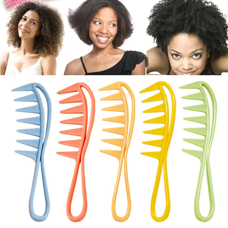 

ABS Wide Tooth Shark Plastic Comb Detangler Curly Hair Salon Hairdressing Comb Massage For Hair Styling Tool For Curl Hair