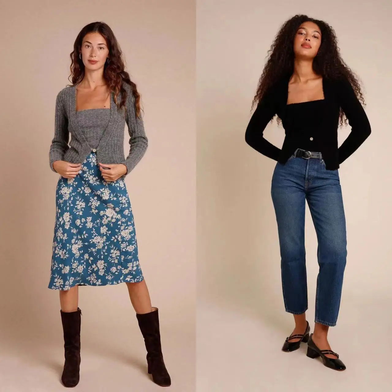 

Женский шерстяной вязаный облегающий кардиган на одной пуговице с V-образным вырезом и длинным рукавом