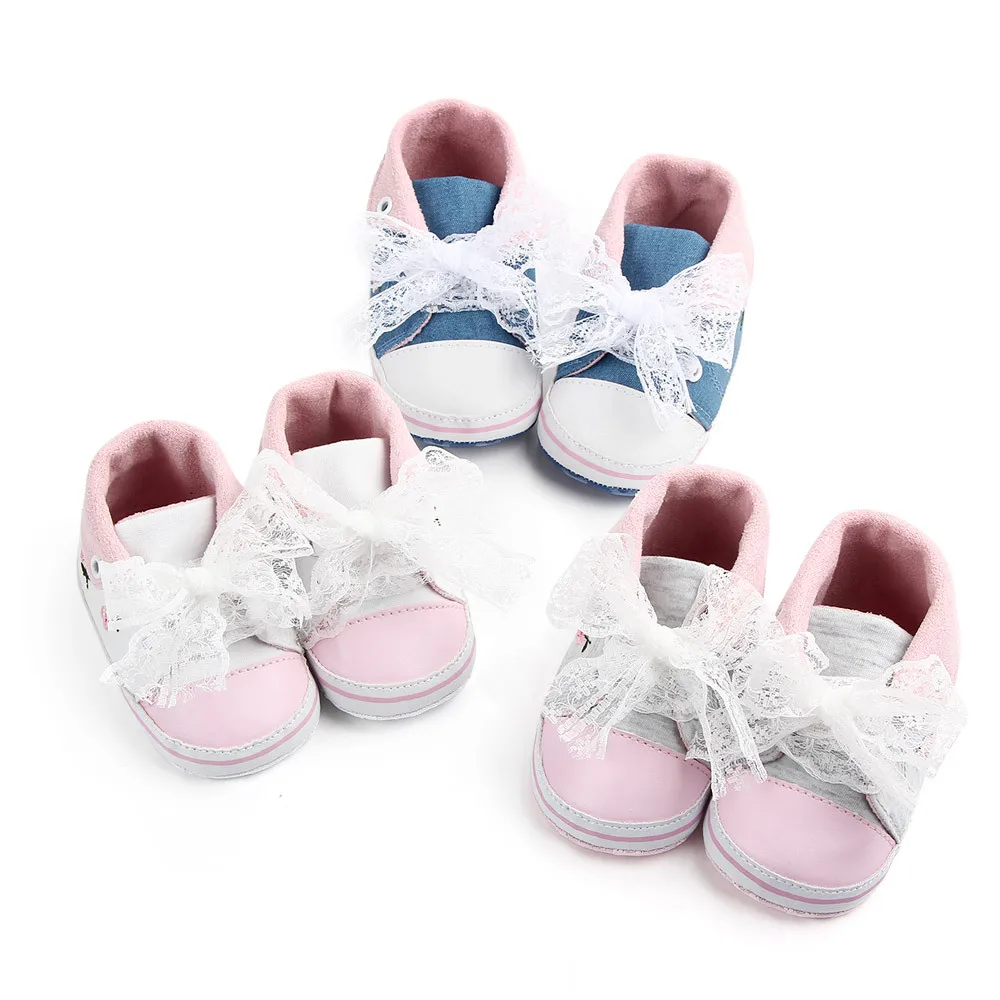 

Baby Girl Shoes Lovely Bow Floral Embroidered Soft Shoes Prewalker Walking Toddler Infant Kids Shoes First Walker Princess Shoes