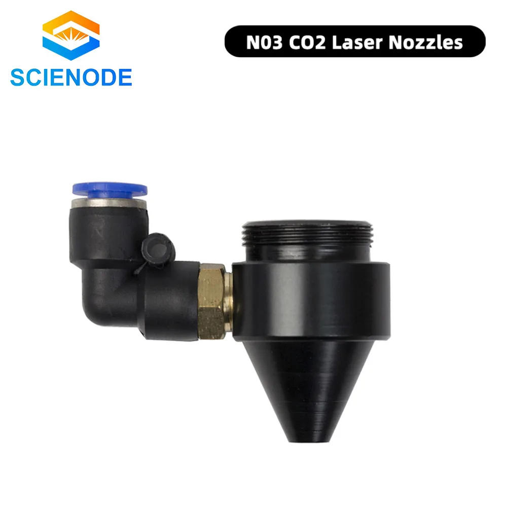 

Воздушная Форсунка Scienode с фитингом диаметром 18 мм, плотностью 38, 1 мм для лазерной головки, CO2, лазерная гравировальная машина для резки