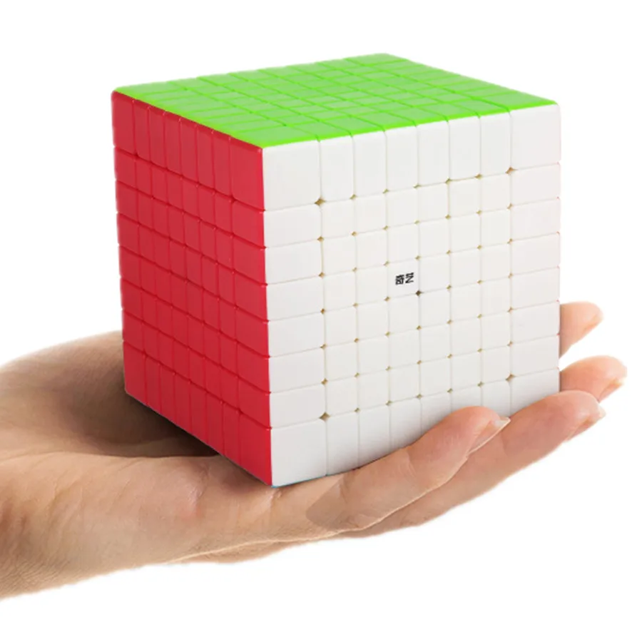 Qiyi 8x 8 скоростной куб без наклеек магический 8X8X8 Головоломка Куб волшебные