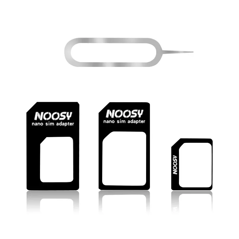 

FONKEN SIM Card Adapter Connector Kit For iPhone SIM Card Border Extension Case Mobile Phone Card Converter 3 In 1 SIM Card Tool