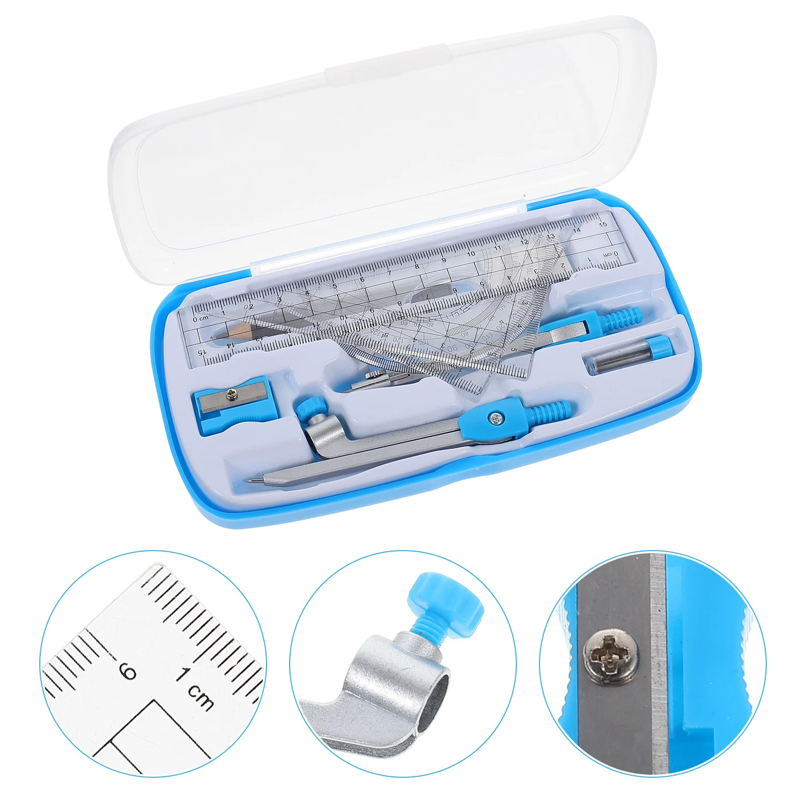 

Compass Set Stationery Kit Kids Stationary Multifunction Engineering Drawing Plastic Child Suits