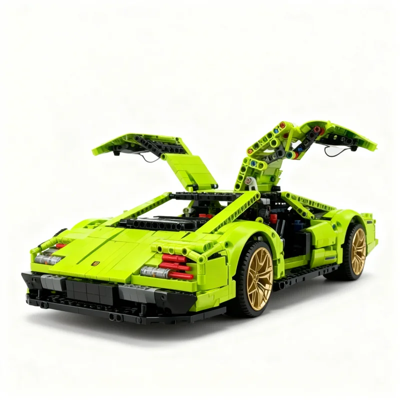 Фото 2578 деталей MOC Technical Expert Builder DMC DeLorean, модель из строительных блоков, коллекция для сборки, DIY, подарок на день рождения, для демонстрации, образовательный набор №1