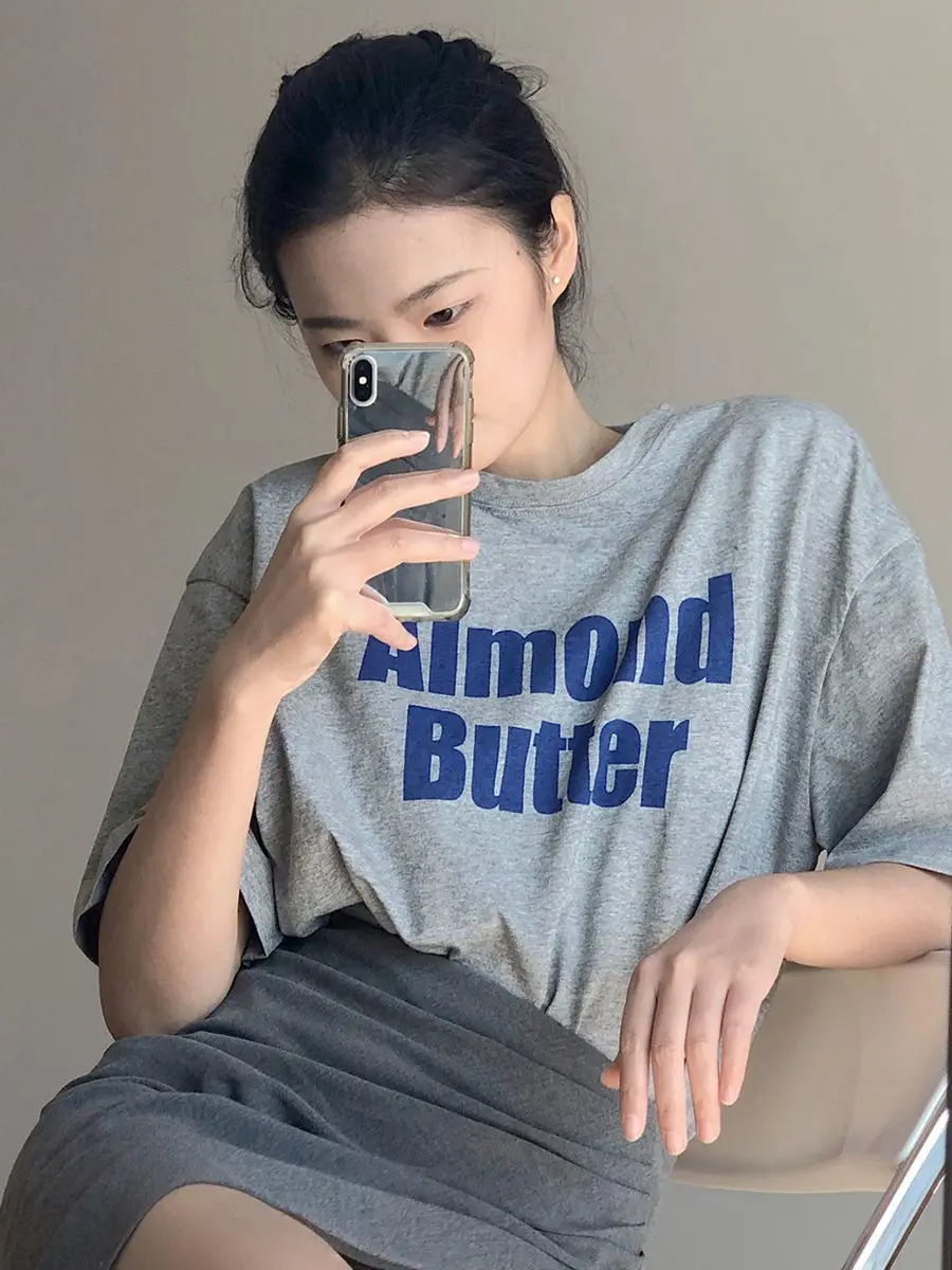 

2022 Spring and Summer New Top Letter Printing Short-sleeved T-shirt Women