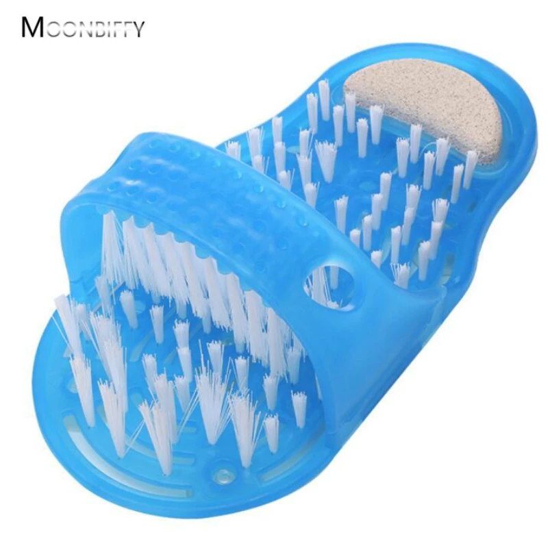 

Plastic Remove Dead Skin Massage Slipper Foot Scrubber Bath Shoe with Brush Household Bathroom Foot Cleaning Brush Slipper