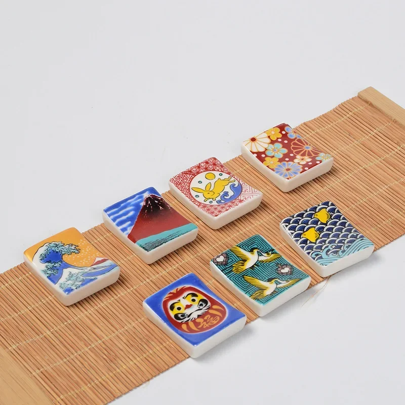 Керамическая полка для палочек еды в японском стиле держатель ретро украшение