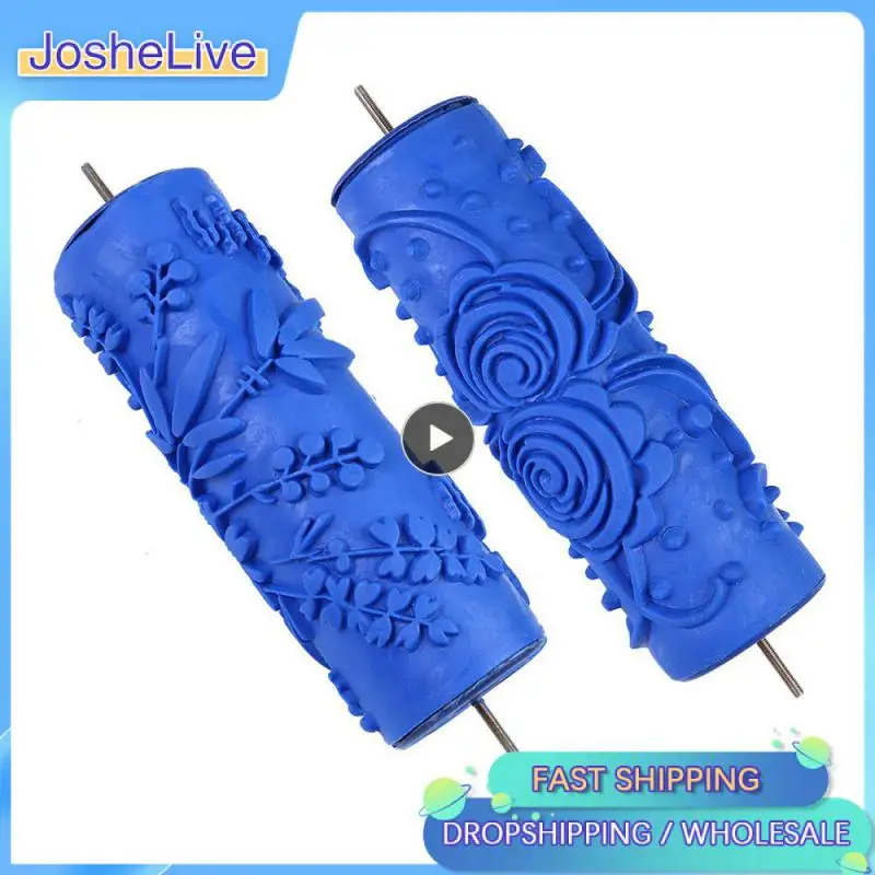 

1 ~ 10 шт. рельефный ролик для краски, 4 текстурные кисти, имитация дерева, форма, несколько узоров, ролики для украшения стен, домашний декор