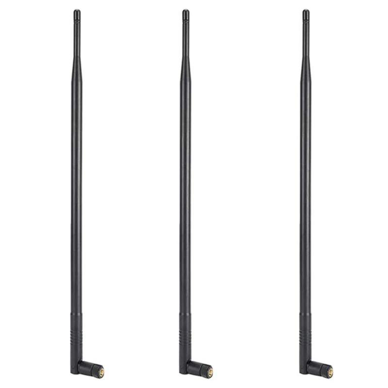 

3X 12DBI Wifi Antenna, 2.4G/5G Dual Band High Gain Long Range Wifi Antenna With RP‑SMA Connector For Wireless Network
