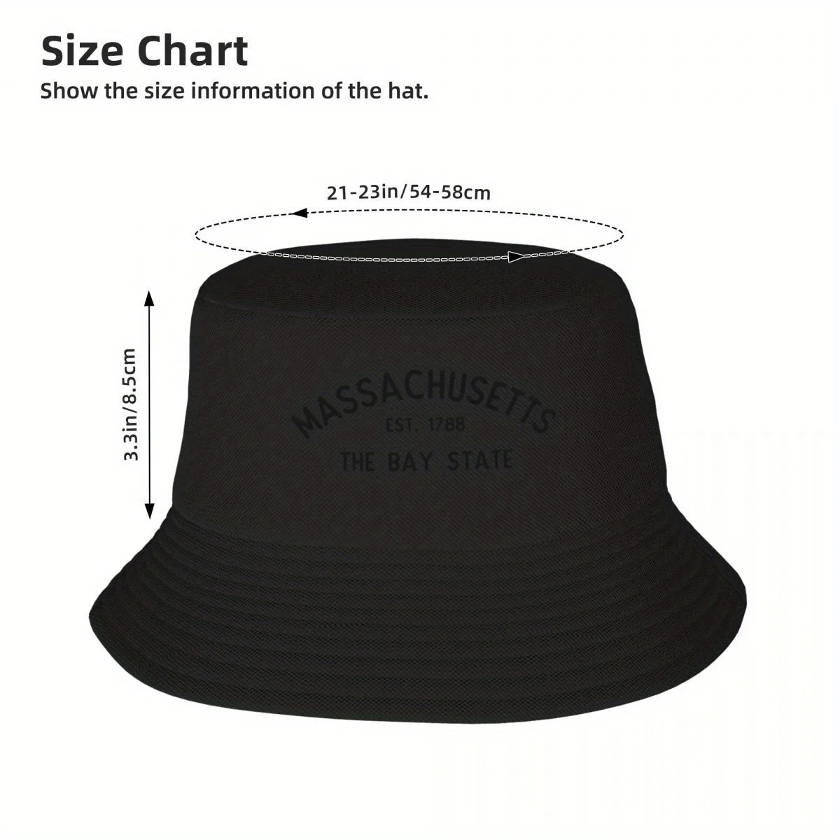 Фото Новинка Massachusetts — шляпа-ведро The Bay State, роскошная шляпа с козырьком, кепка Snapback | -F- |   Женская одежда для гольфа Мужская №4