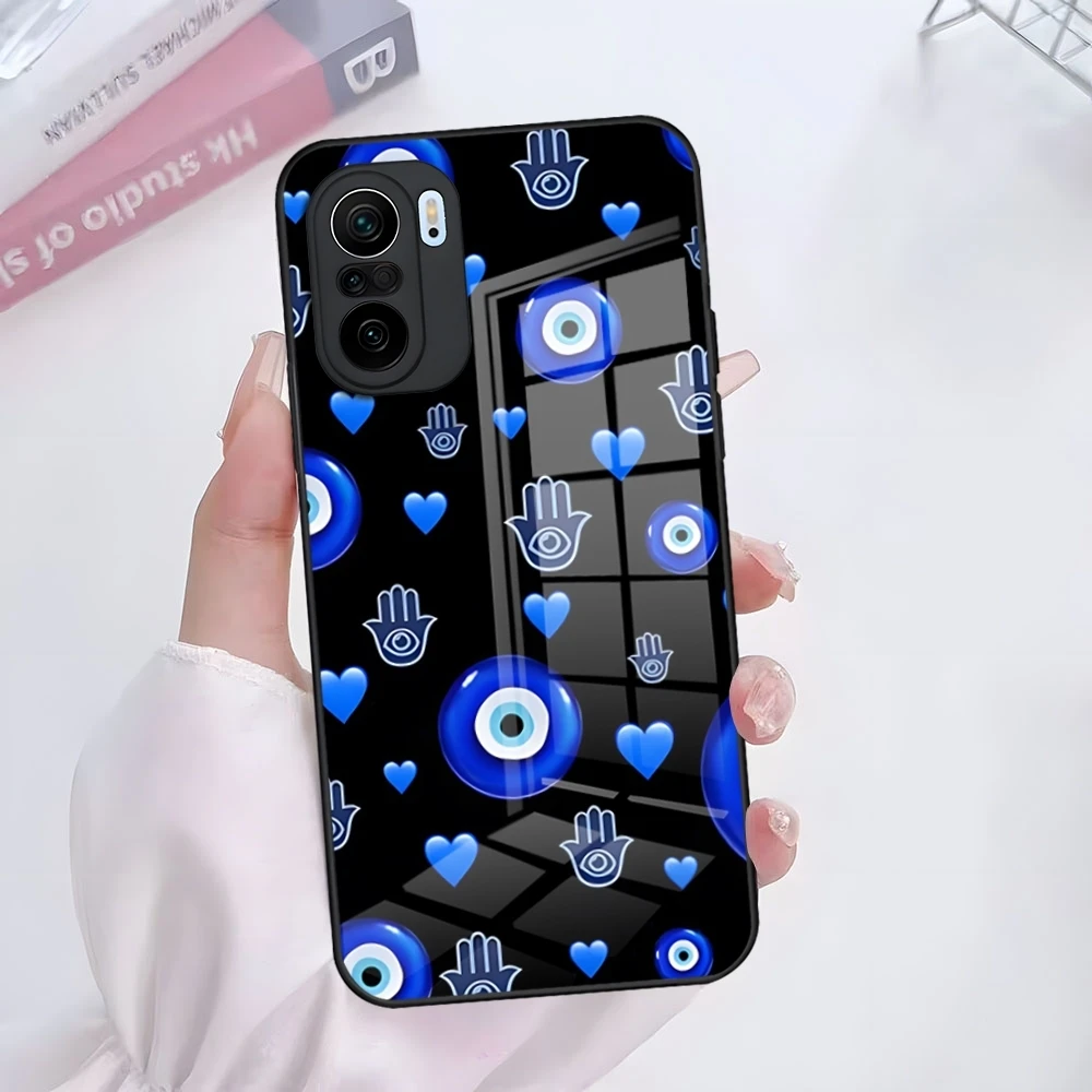Голубой глаз Nazar Boncugu чехол для телефона Xiaomi 14 12 Pro 11t 13 lite POCO M6 M5 X6 X5 X3 NFC F5 F6 Чехол из