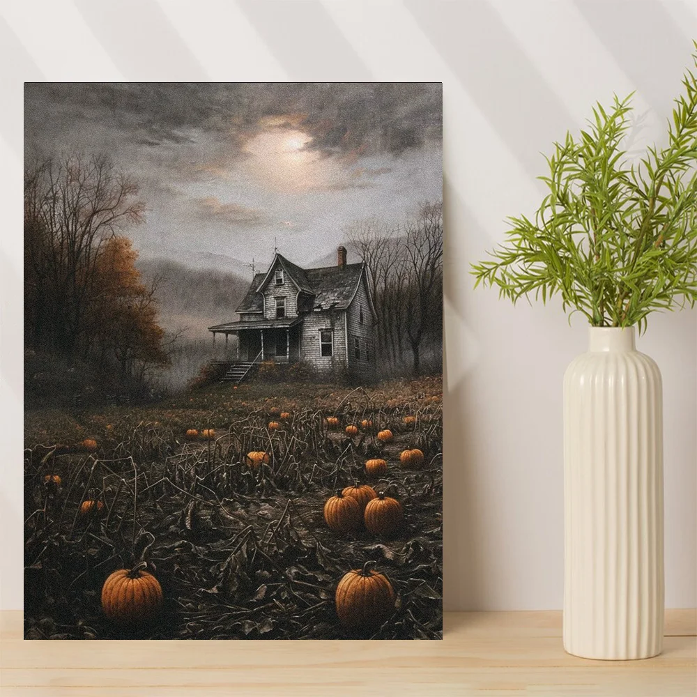 1 шт. дом ужасов в тихих горах домашняя картина на холсте современное настенное