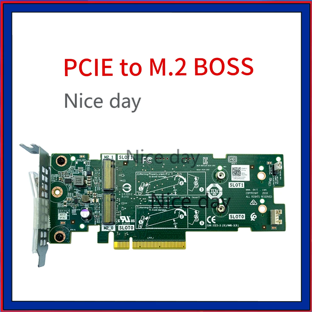 Оригинальная карта адаптера 7HYY4 для сервера Dell PCIE на M.2 BOSS оптимизированная