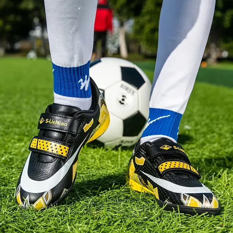 Children's Professional Turf Soccer Shoes Non-slip Cleat Football Shoes Wear-resistant Training Sneakers