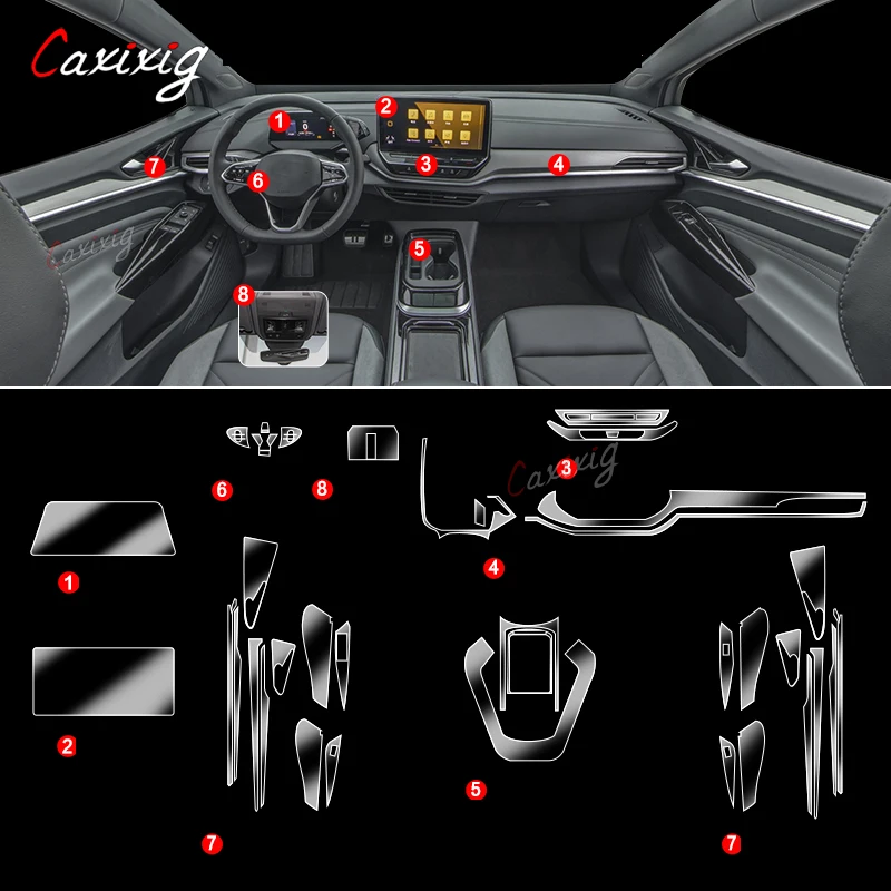 ТПУ для Volkswagen VW ID.4 ID 4 ID.6 6 Crozz X прозрачная пленка автомобильная наклейка