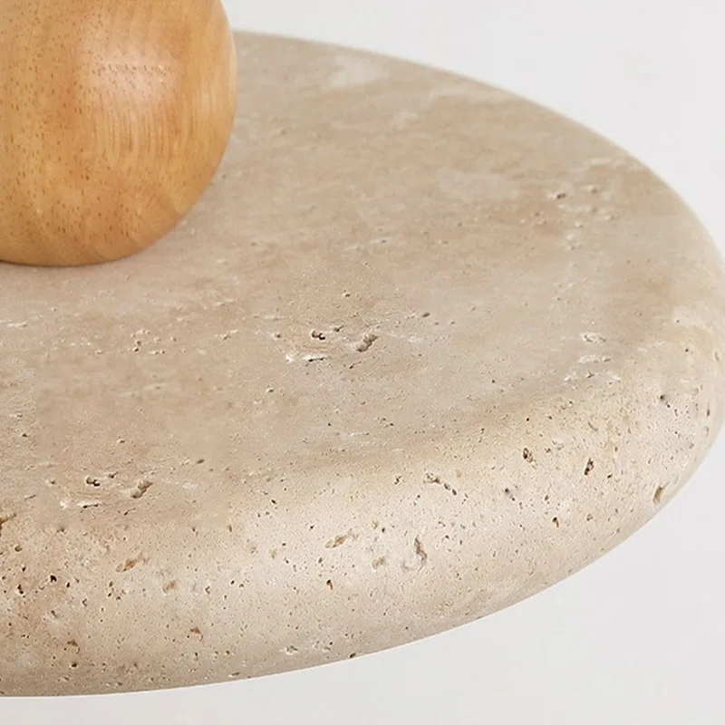 Люстры из желтого пещерного камня круглый подвесной светильник в стиле ретро для