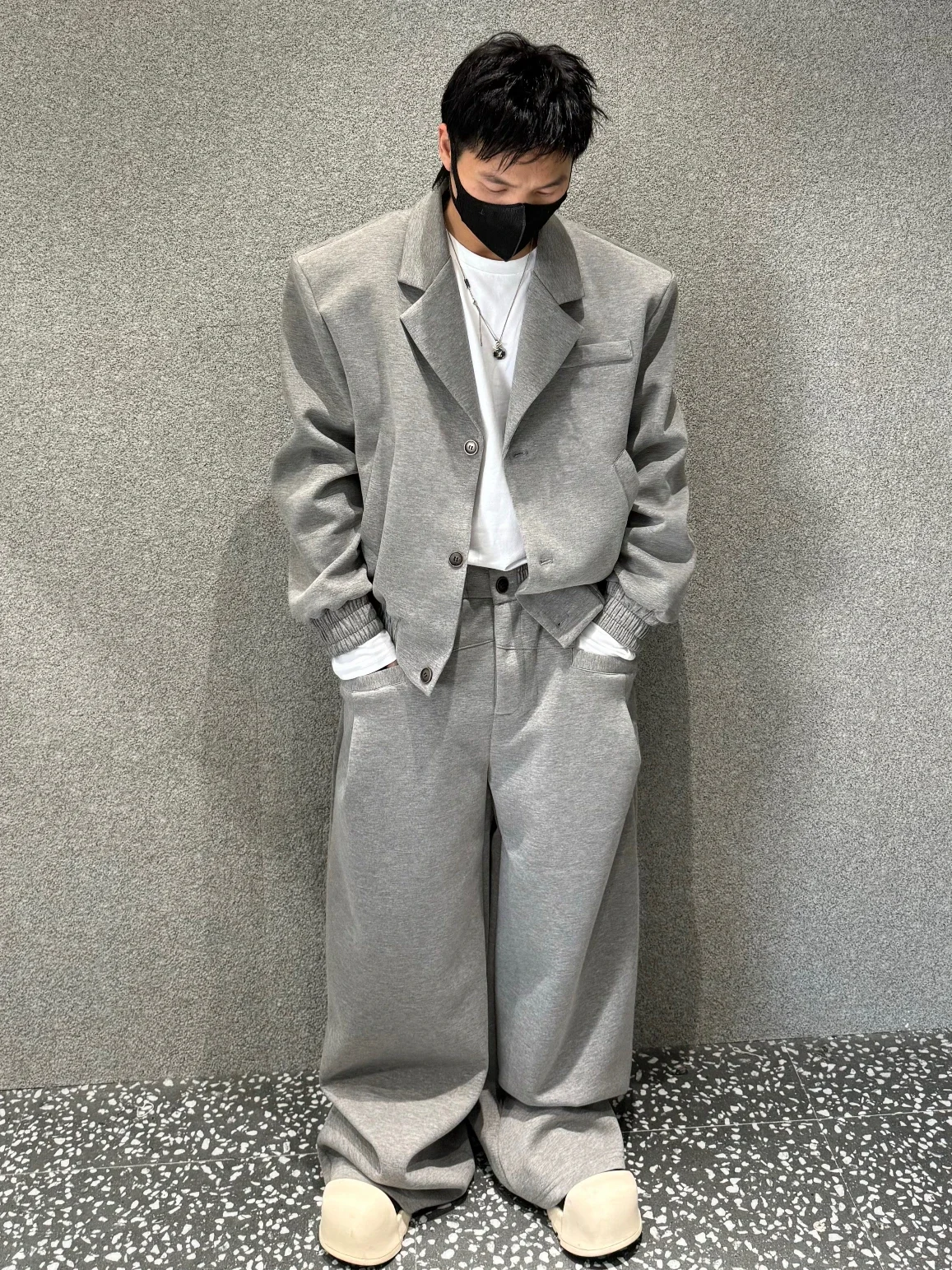 Мужские 2024 новые модные мужские комплекты свободные повседневные универсальные