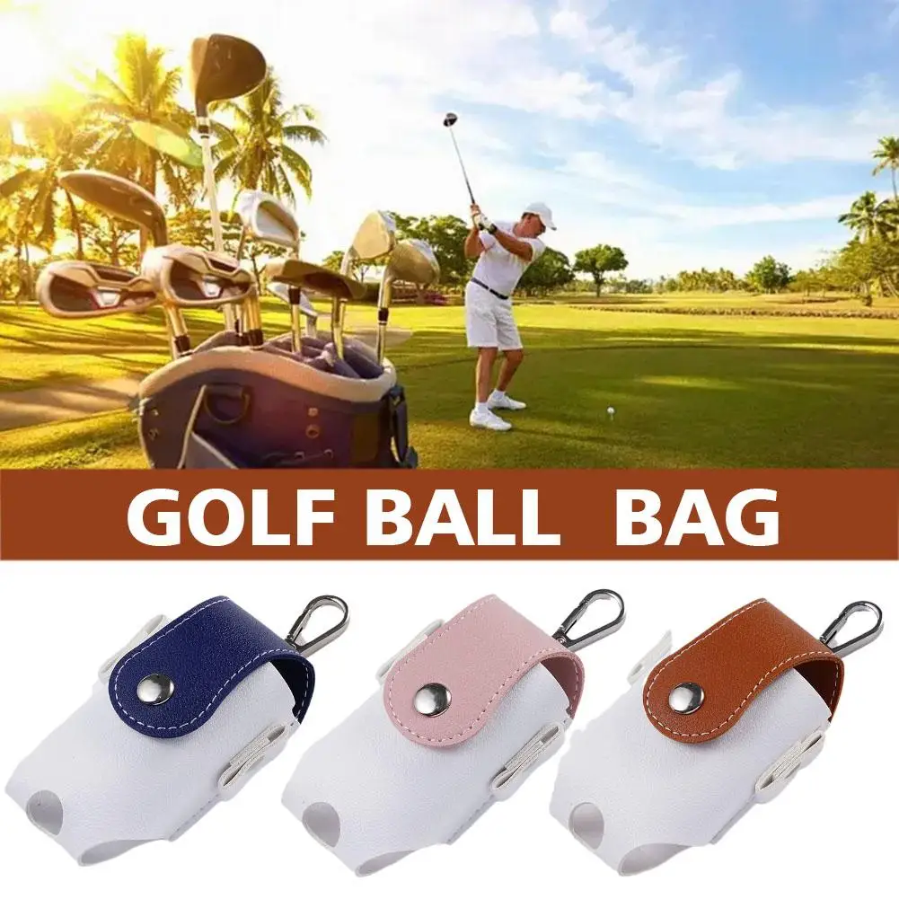

1pc Small Waist Bag Golf Ball Carrying Bags Holder Waterproof Golf Ball Storage Bag Small Pocket Sports Golf Ball Holder Case