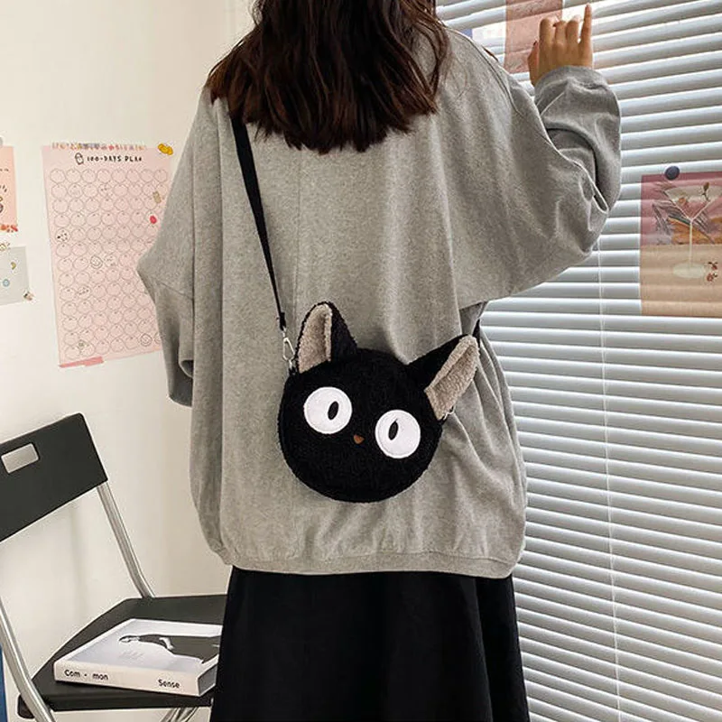 New Cute Cat Plush Women's Crossbody Bag Chain Handbag Mini Shoulder Messenger Female Animal Pattern Purse Fashion Pouch |