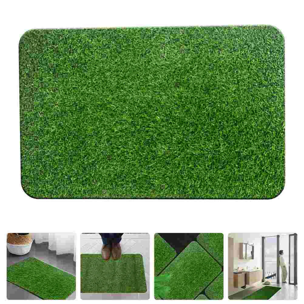 

Grass Rug Artificial Mat Door Outdoor Front Turf Floor Fake Foot Entry