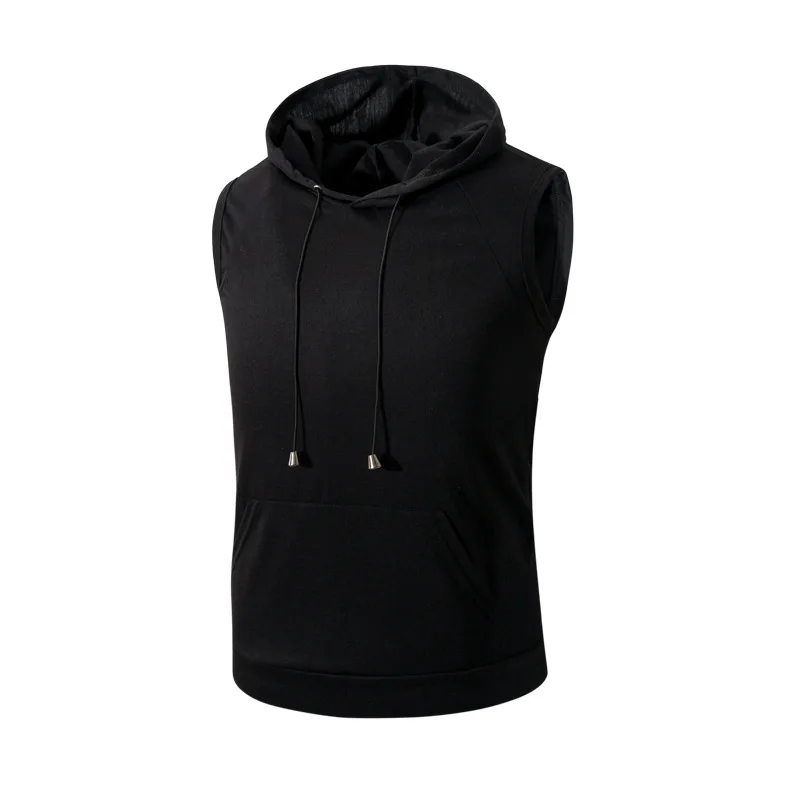 

2022 New Sleeveless Vest Men's Slim Fashion Fitness Men's Clothing Fashion Sleeveless Jacket Men's Slim Fit Fitness Clothing