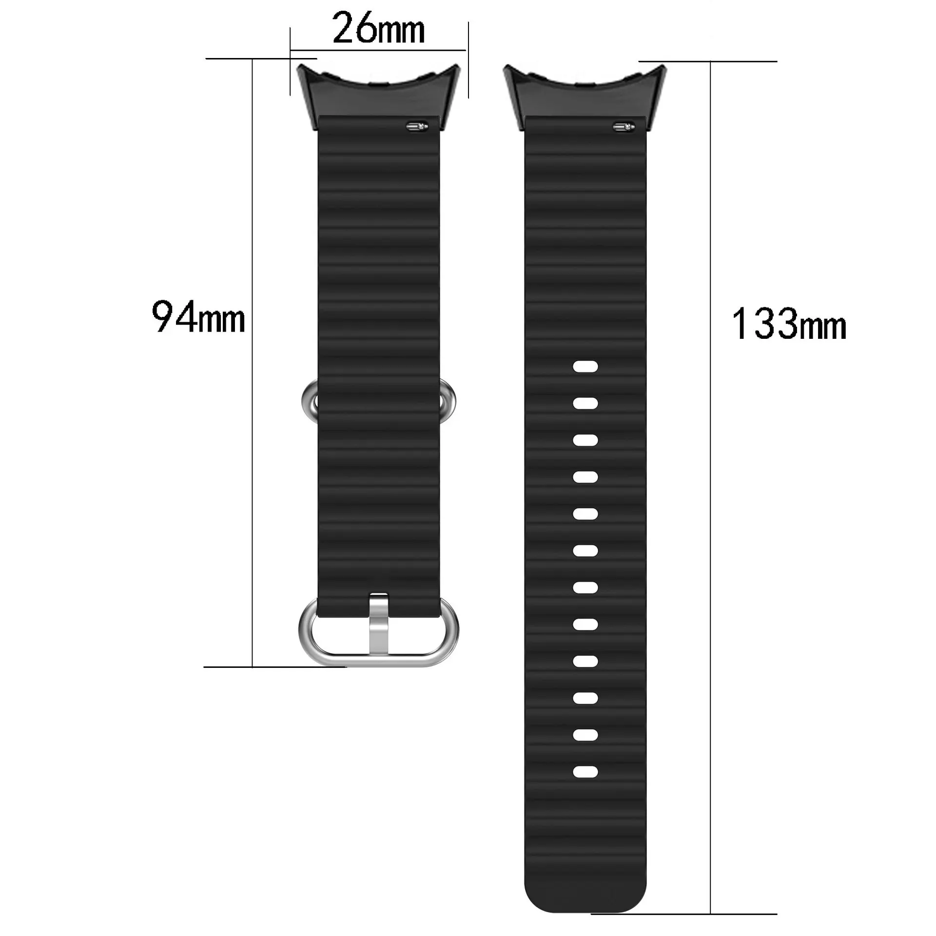 Silicone Ocean Strap For Google Pixel Watch Band Watch Strap For Pixel Watch Bracelet Sports Soft Wrist Watchbands Accessories