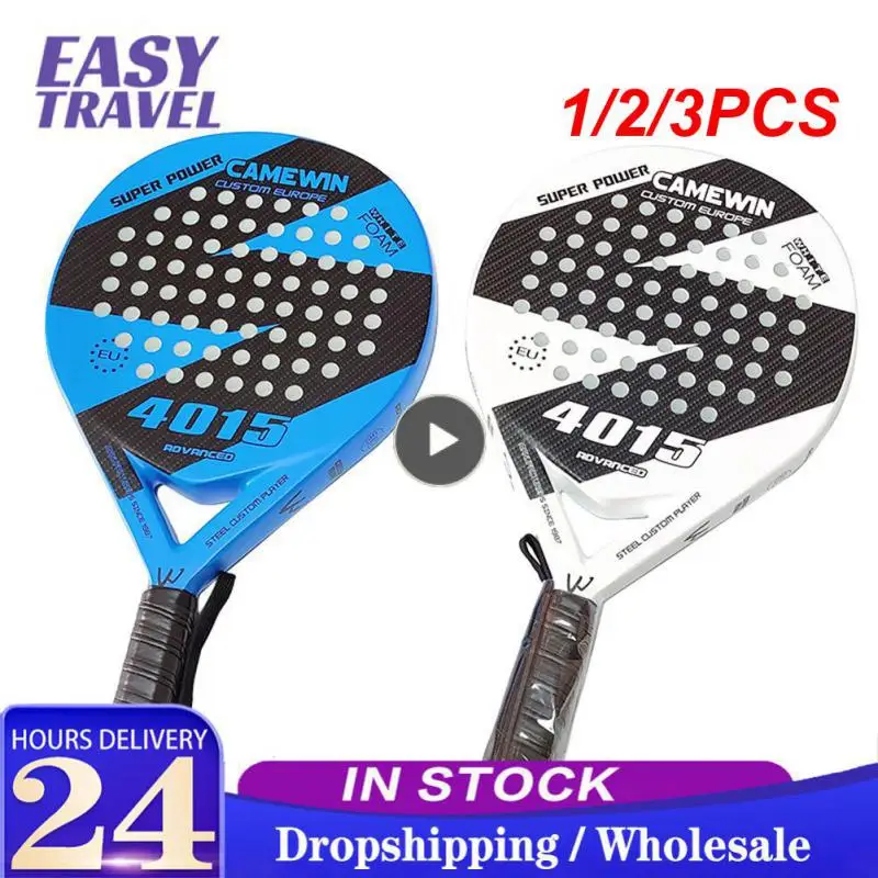 

1/2/3PCS Camewin Padel Racket Tennis Carbon Fiber Soft EVA Face Tennis Paddle Racquet Racket with Padle Bag Cover With Free Gift