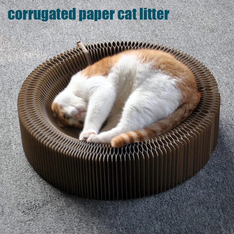 

Cat Supplies Organ Cat Scratching Board Folding Corrugated Paper Cat Litter Large Scratching Claw Scratching Tool