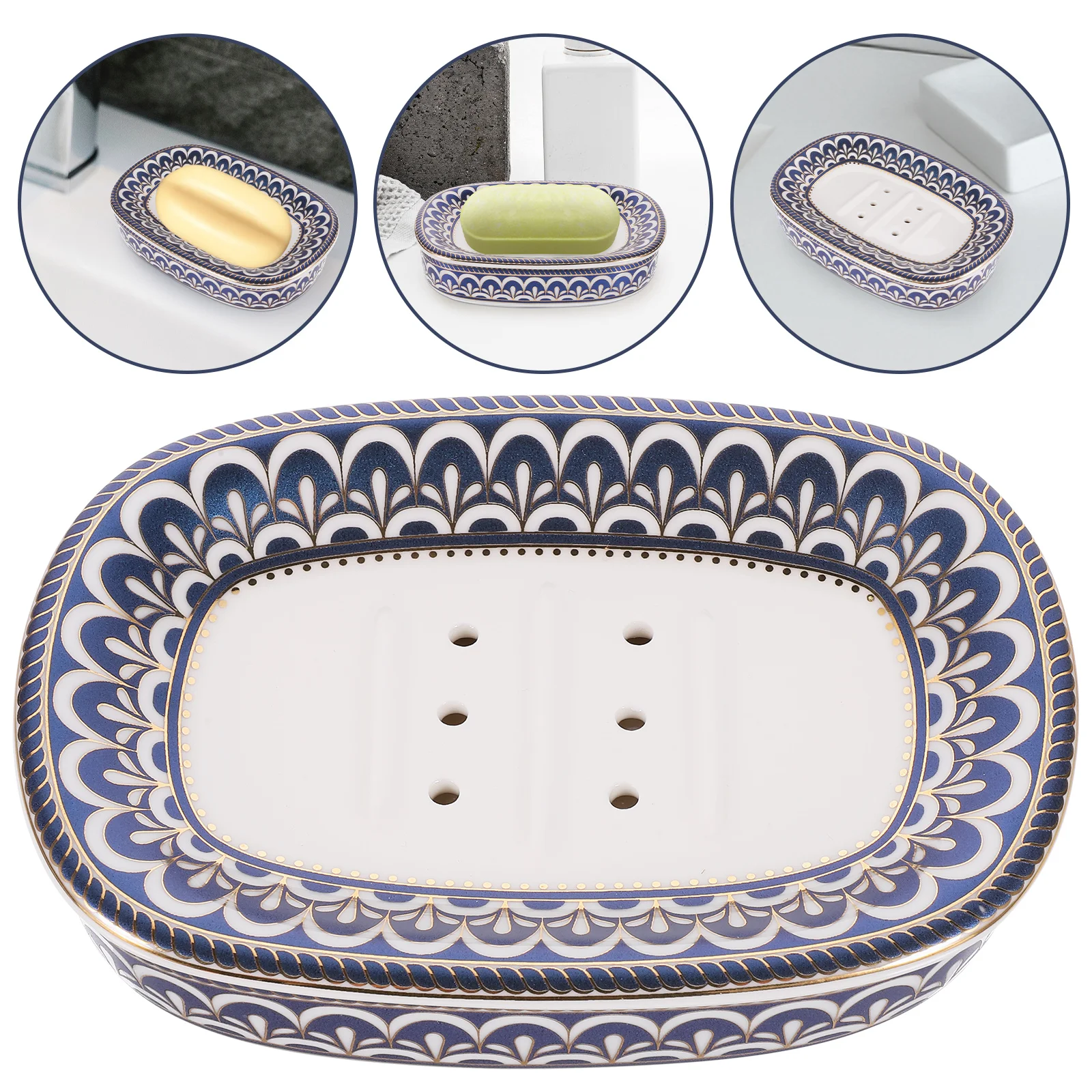 

Soap Dish Self Draining Soap Holder Court Style Soap Dish Ceramic Soap Holder