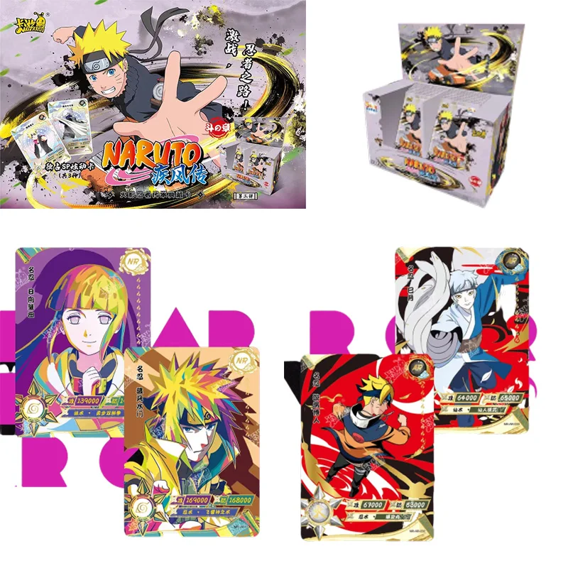 

Naruto Fight Chapter Series 3Rd Edition Cartoon Game Collection Card Children's Toys Flash Uzumaki Uchiha Sasuke Hatake Kakashi