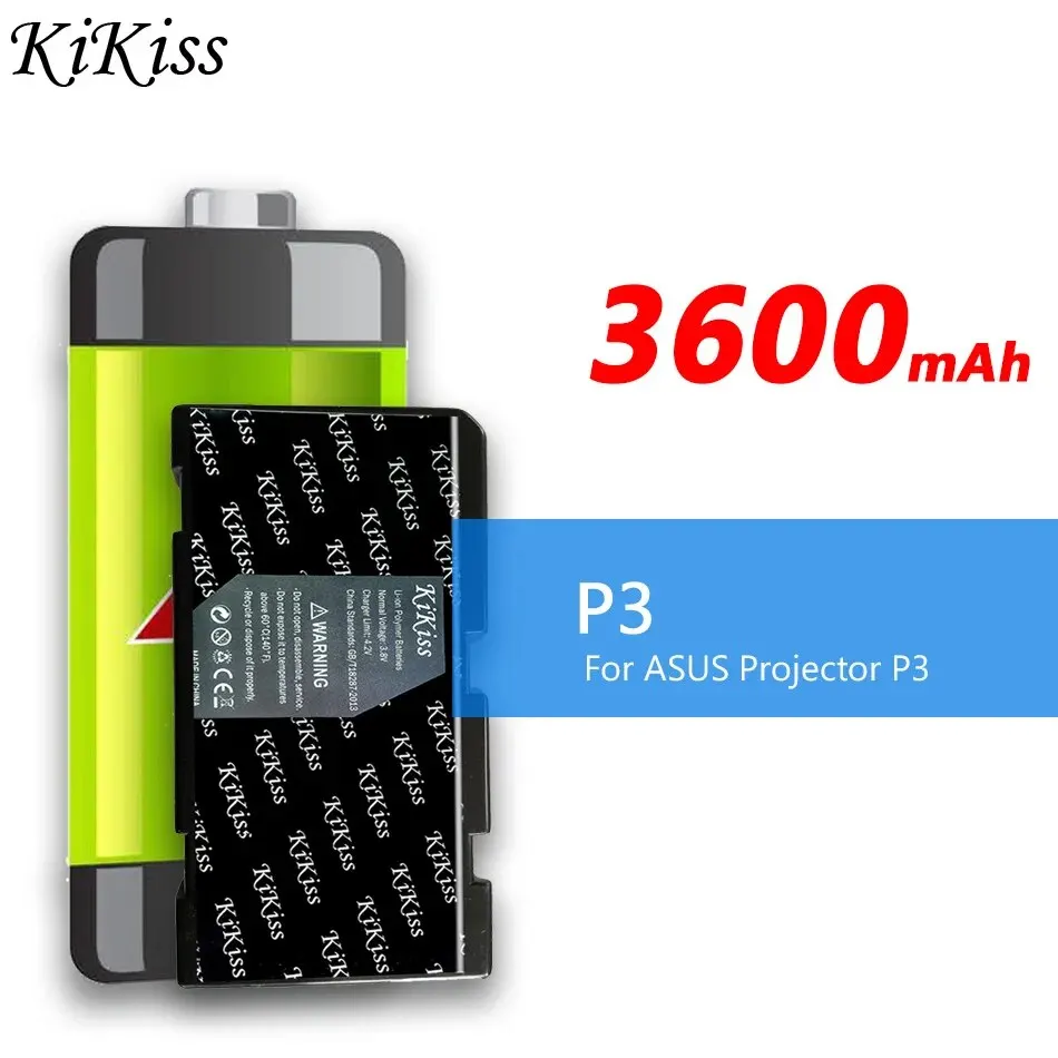 

Мощная батарея 3600mAh KiKiss P 3 для ASUS проектора P3 Bateria