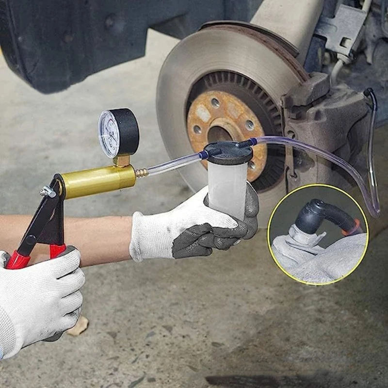 Ручной вакуумный насос набор инструментов для прокачки тормозов легковых 40GF