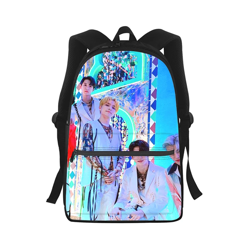 NCT Men Women Backpack 3D Print Fashion Student School Bag Laptop Backpack Kids Travel Shoulder Bag