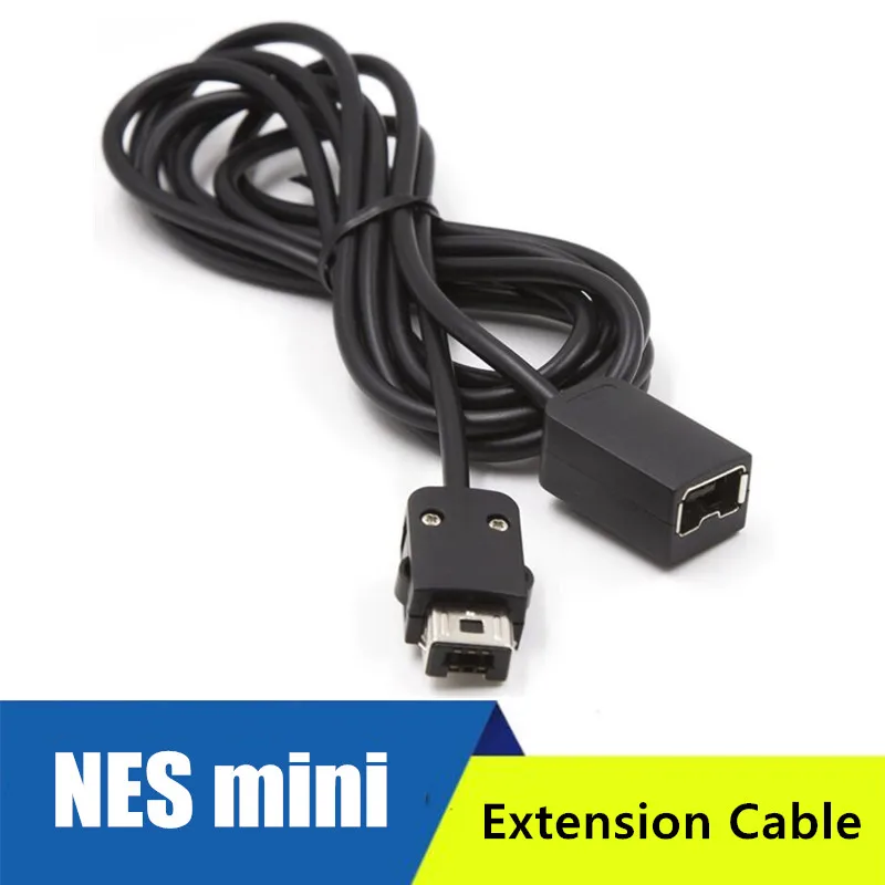 

100 шт. в партии, 1,8 м Удлинительный шнур, игровой Удлинительный кабель для контроллеров Nintendo Classic Mini NES для контроллера Wii