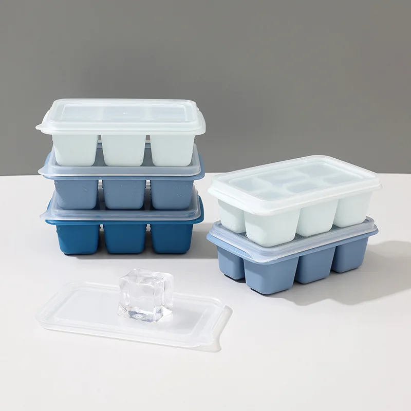 

Hot Selling Kitchen Accessories Silicone Ice Maker Home Silicone Ice Tray With Lid Ice Maker