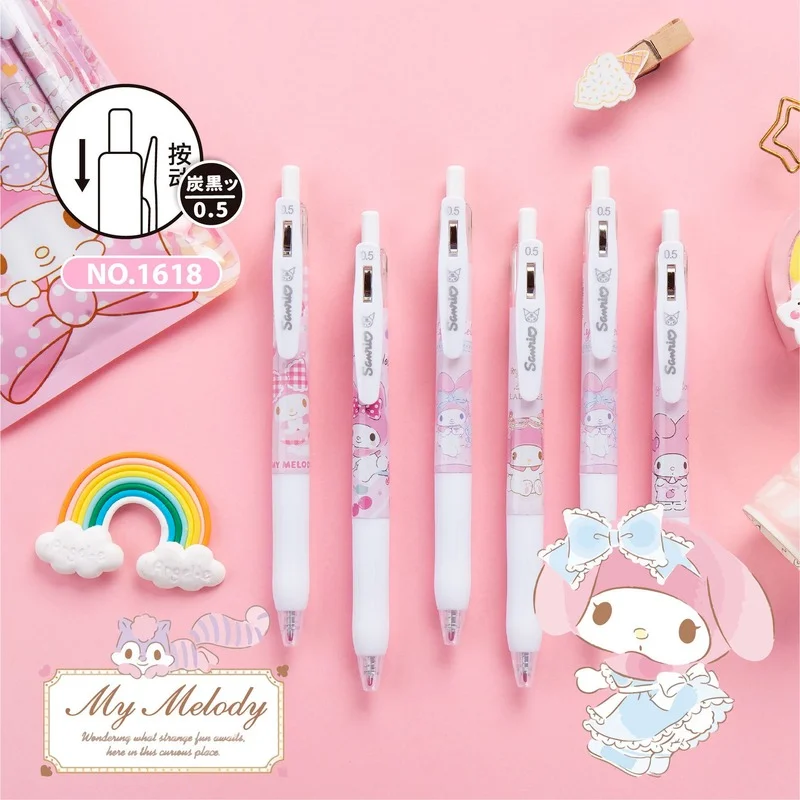 Kawaii Sanrioed аниме мультфильм серия мимелоди девушка сердце милый узор черный 0 5 мм