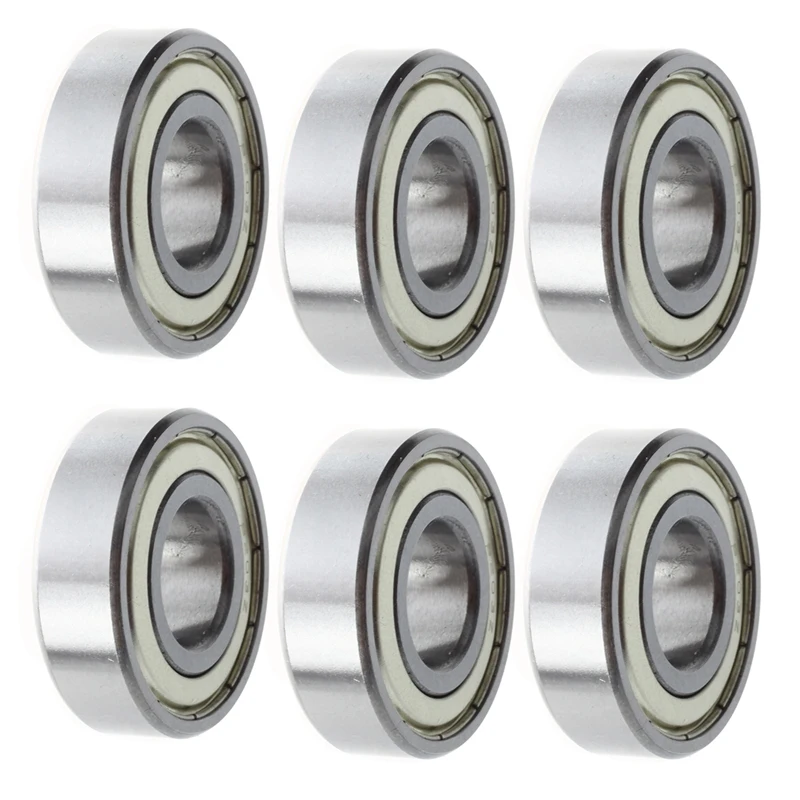 

6X 6203Z Deep Groove Double Metal Metric Ball Bearing 17 X 40 X 12Mm