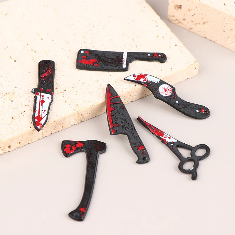 1 шт. миниатюрный кукольный домик ножницы из смолы Ax декор для Хэллоуина