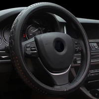 new embossed leather steering wheel cover car handle cover
