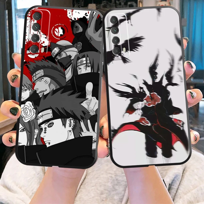 

Japan Anime NARUTO Phone Case For Huawei Honor 10 V10 10i 10 Lite 20 V20 20i 20 Lite 30S 30 Lite Pro Black Funda Coque Carcasa