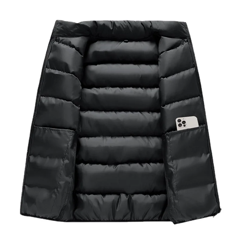 Large casual men's vest Men's slim fit Hot in winter Autumn and winter Warm down cotton horse