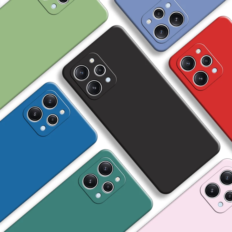 

For Xiaomi Redmi 12 Case For Redmi 12 Cover 6.79 inch New Original Liquid Silicone Protective Bumper For Redmi 12 Fundas
