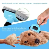 pet dog removal hair comb brush cat grooming tool furmins hair deshedding clipper stainless detachable dog cat brush furmins