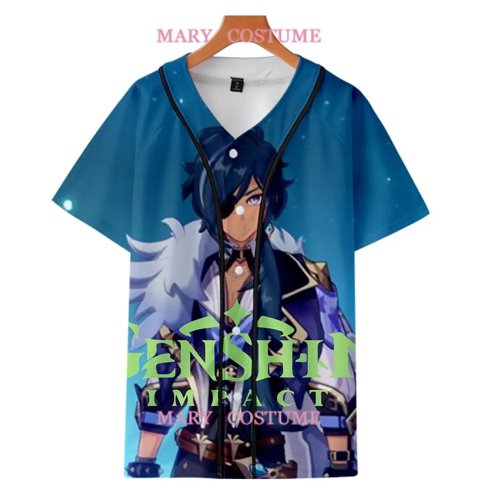 

Genshin Impact kai ya Same paragraph 3D Casual Slim Baseball Jacket Fashion Long-sleeved Jacket Trend Casual Baseball
