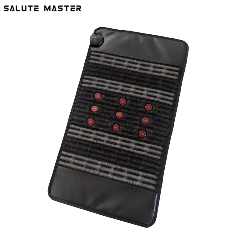 

Salute Master 47x85cm Far Infrared Bio Mat Amethyst Natural Crystal Photon Red Light Relax Massage Tourmaline Heating Pad