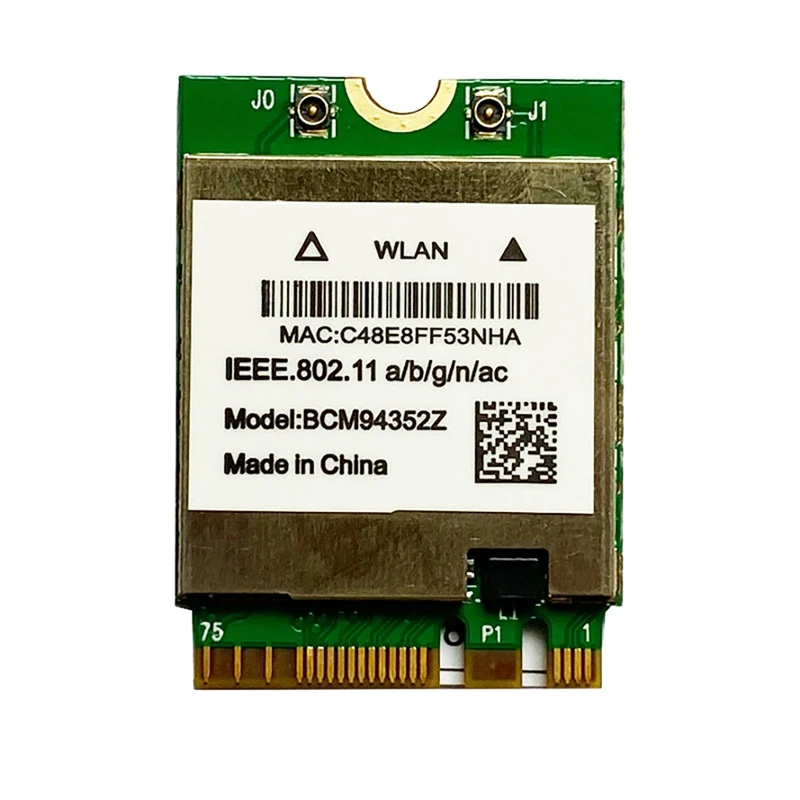 

Беспроводная сетевая карта BCM94352Z, 2,4G/5G DW1560 AC 867M, высокоскоростная сетевая карта 4,0 Bluetooth M.2 NGFF, Поддержка MAC